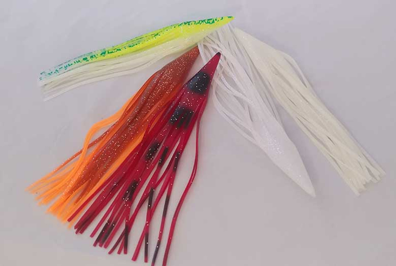 Marlin Lure Skirts 12 Inch (Includes 2 Skirts) Squid Trolling Lure Skirts