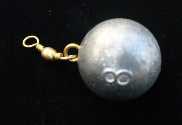 8 oz lead cannonball sinker swivel fishing weight