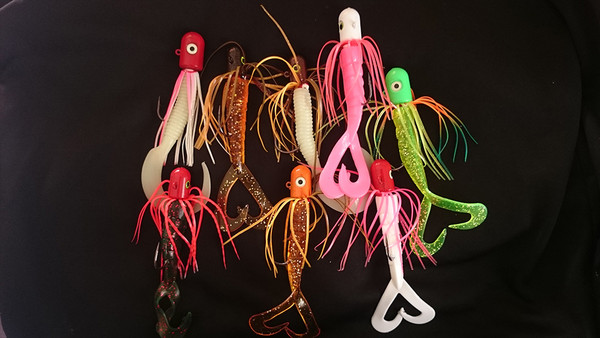 Glow octopus jigs have been white Hot! - Best Ling Cod fishing