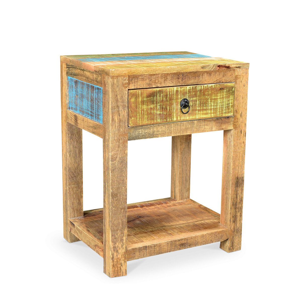 Suman Solid Mango wood end table