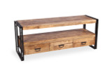 Industrial Reclaimed wood 3 Drawer TV console