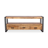 Industrial Reclaimed wood 3 Drawer TV console