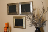 3 Piece Brass Clad Wood Picture Frame Set