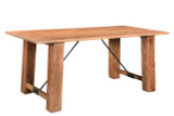 Timbergirl Angled Acacia wood Dining Table - 71"