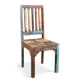Timbergirl reclaimed wood Rustic Multicolor Chair  -Set of 2