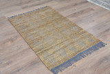 Timbergirl Natural Grey Jute and Cotton Handmade Rug