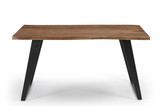 Timbergirl Acacia Live Edge Dining Table Black Legs