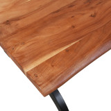 Timbergirl Phoebe Live edge Acacia Wood Dining Table 84"