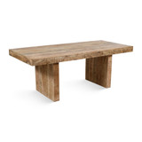 Timbergirl Solid Mango Wood Dining Table  - 80"