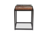 Asam End table with solid reclaimed wood Top