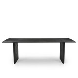 Grackle Solid Wood Dining Table -  Black