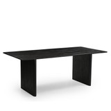 Grackle Solid Wood Dining Table -  Black
