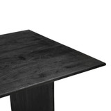 Grackle Solid Wood Dining Table -  Black