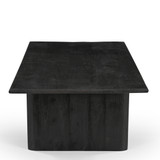 Grackle Solid Wood Coffee Table- Black