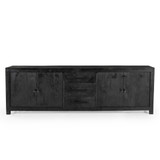 Grackle Solid Wood Media Console -  Black
