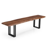 Sparrow Solid Wood Dining Bench - Brown