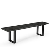 Sparrow Solid Wood Dining Bench - Gray