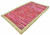 Timbergirl Red with Braided Border Handmade Rug