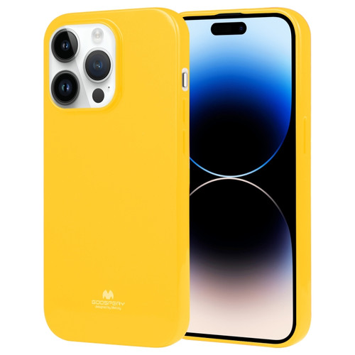 GOOSPERY PEARL JELLY Shockproof TPU Phone Case for iPhone 15 Pro - Yellow