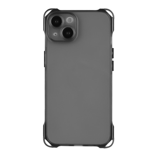 Four-corner Shockproof TPU Phone Case for iPhone 15 - Black