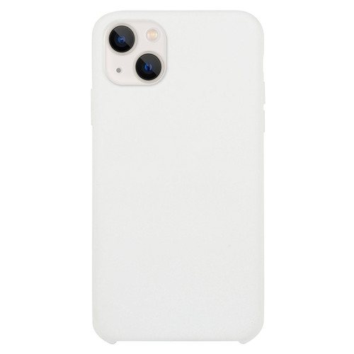 Solid Silicone Phone Case for iPhone 15 - White