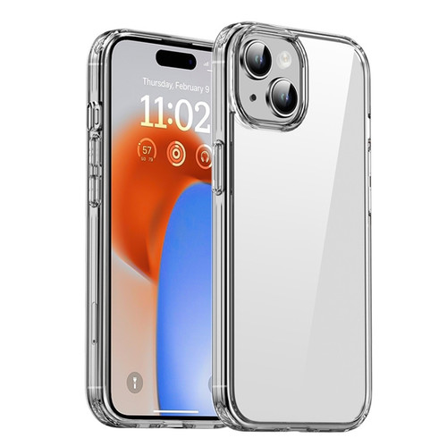 iPAKY Hanguang Series Transparent TPU+PC Phone Case for iPhone 15 - Transparent