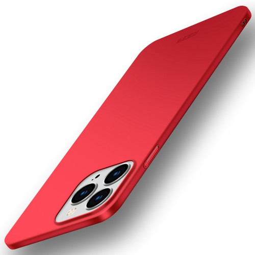 MOFI Frosted PC Ultra-thin Hard Phone Case for iPhone 15 Plus - Red