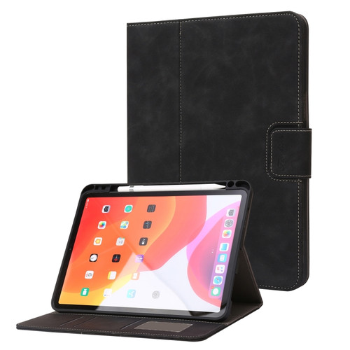 Calf Texture Horizontal Flip Leather Tablet Case for iPad 10th Gen 10.9 2022 - Black