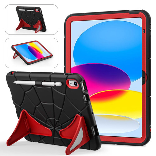 Silicone + PC Shockproof Protective Tablet Case  for iPad 10th Gen 10.9 2022 - Black Red