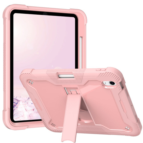 Silicone + PC Shockproof Tablet Case for iPad 10th Gen 10.9 2022 - Rose Gold