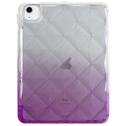 Gradient Diamond Plaid TPU Tablet Case for iPad 10th Gen 10.9 2022 - Gradient Purple