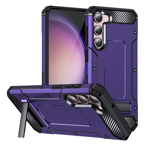 Matte Holder Phone Case for Samsung Galaxy S23 5G - Purple