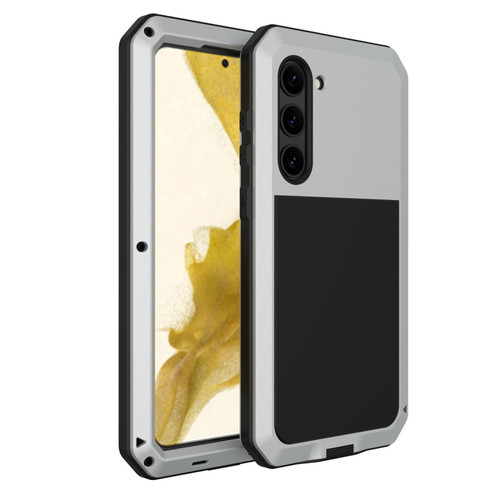 RedPepper 360 Full Body Rugged Metal Life Waterproof Phone Case for Samsung Galaxy S23 5G - Silver