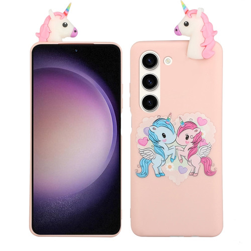 Shockproof Cartoon TPU Phone Case for Samsung Galaxy S23 5G - Love Unicorn