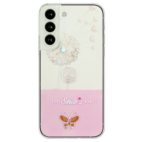 Bronzing Butterfly Flower TPU Phone Case for Samsung Galaxy S23+ 5G - Dandelions