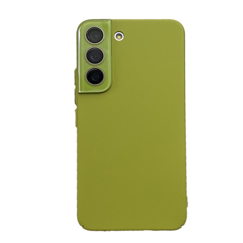 Leather Oil PC Hard All-inclusive Phone Case for Samsung Galaxy S23+ 5G - Tea Green