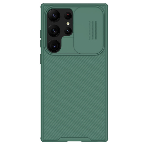 NILLKIN Black Mirror Pro Series Camshield Phone Case for Samsung Galaxy S23 Ultra 5G - Green