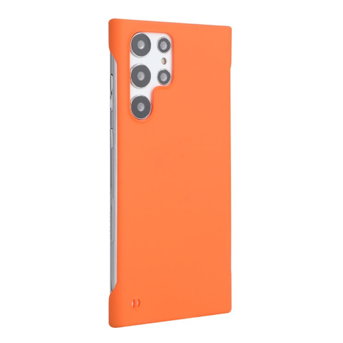 ENKAY Matte Frameless Hard PC Case for Samsung Galaxy S23 Ultra 5G - Orange