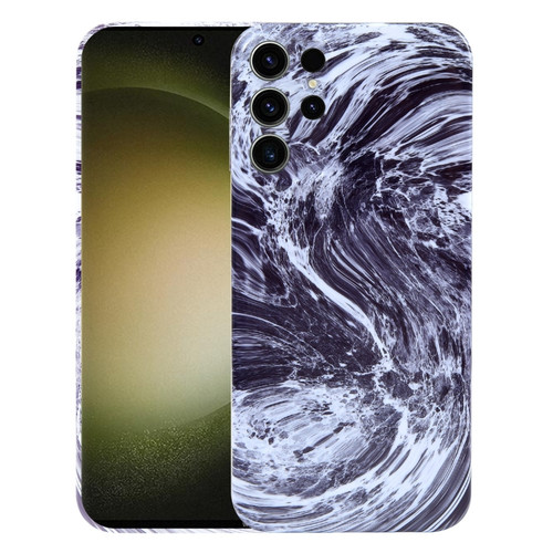 Marble Pattern Phone Case for Samsung Galaxy S23 Ultra 5G - Black White