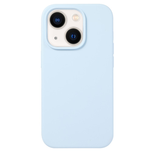 Liquid Silicone Phone Case for iPhone 14 - Sky Blue