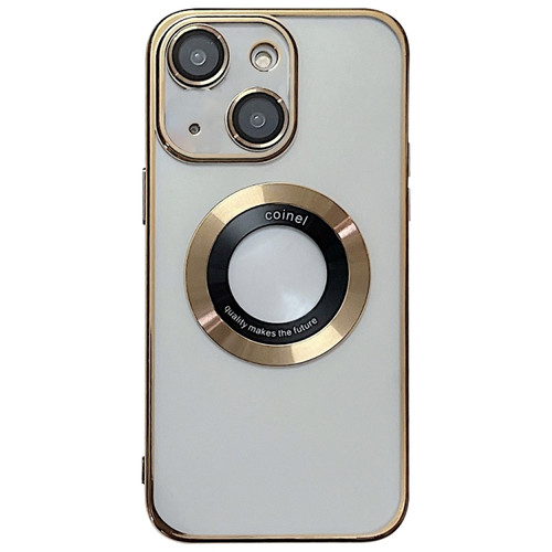 Magsafe Electroplating TPU Phone Case for iPhone 14 - Gold