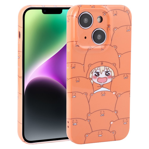 Dustproof Net Full Coverage PC Phone Case for iPhone 14 - Cartoon Character