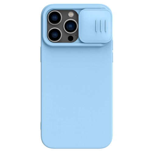 NILLKIN CamShield MagSafe Liquid Silicone Phone Case for iPhone 14 Pro Max - Sky Blue