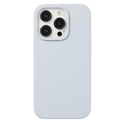 Liquid Silicone Phone Case for iPhone 14 Pro Max - Blue Grey