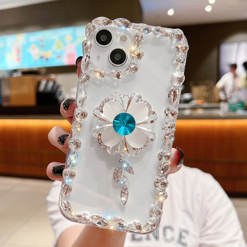 Sunflower Diamond Phone Case for iPhone 14 Pro Max - Transparent