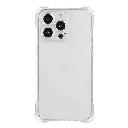 Four-corner Shockproof TPU Phone Case for iPhone 14 Pro Max - Transparent