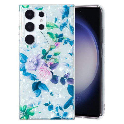 IMD Shell Pattern TPU Phone Case for Samsung Galaxy S23 Ultra 5G - Rose