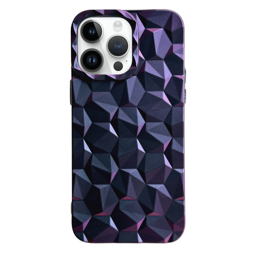 Honeycomb Edged TPU Phone Case for iPhone 14 Pro - Purple