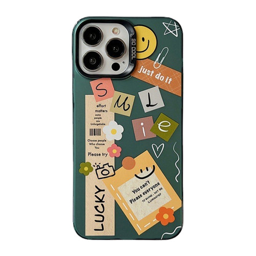 Cute Animal Pattern Series PC + TPU Phone Case for iPhone 14 Pro - Notes