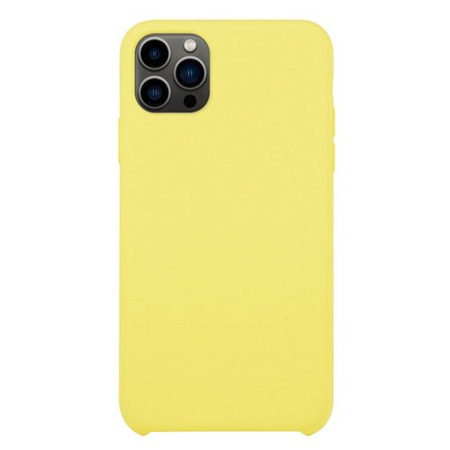 Solid Silicone Phone Case for iPhone 13 Pro Max - Shiny Yellow